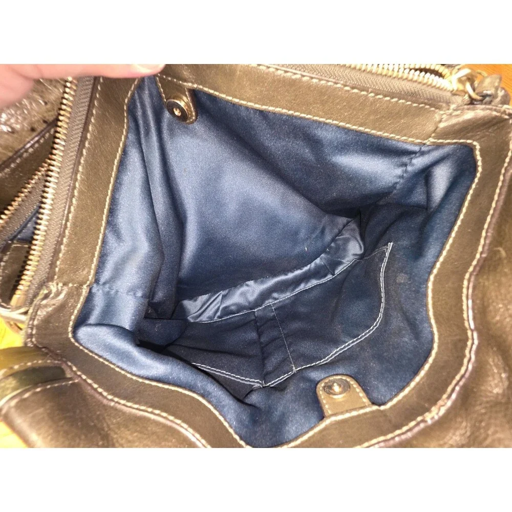 COACH PINNACLE GREEN OSTRICH GATOR MIXED LEATHER SATCHEL LIMITED EDITION #18611